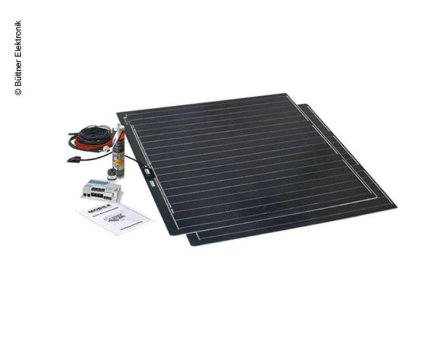 Solární kompletní sada Büttner Elektronik MT Flat Light 300W (2 ploché panely 980x980 mm, regulátor s čidlem)