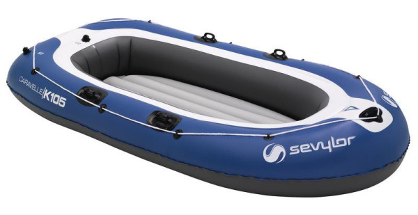 Nafukovací člun / veslice Sevylor Caravelle K105 (modrá, pro 3 dospělé, nosnost 310 kg, rozměry 268 × 138 cm)