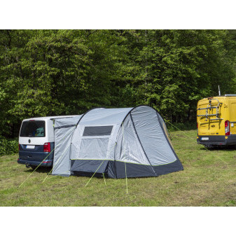 Předstan ke kempingové autobusové dodávce Reimo RE-TENT TOUR EASY (šířka 300 cm, hloubka 270+90 cm, montážní výška 180–200 cm)