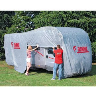 Plachta na obytný vůz Fiamma Cover Premium L, do délky 8 m, šedá