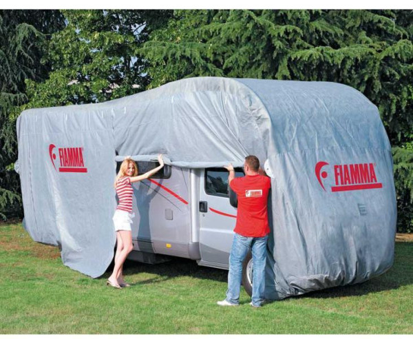Plachta na obytný vůz Fiamma Cover Premium L, do délky 8 m, šedá