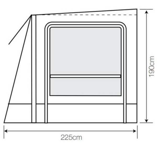Přístavek nafukovací k předstanu Outdoor Revolution Esprit Pro X 350 M (hloubka 225 cm, Pro 600HD, s moskytiérou)