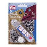 Sada oček s podložkami 8 mm PRYM 541 374, 24ks