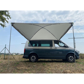 Sluneční plachta Mauritius Premium (300 × 300 cm, světle šedá)