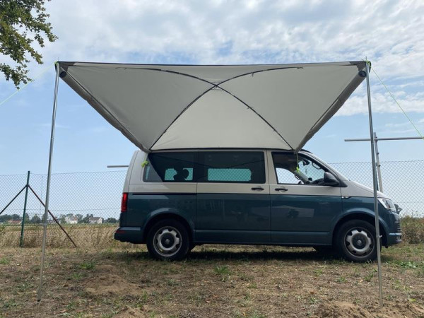 Sluneční plachta Mauritius Premium (300 × 300 cm, světle šedá)