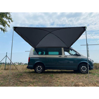 Sluneční plachta Mauritius Premium (300 × 300 cm, antracit)