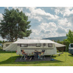 Univerzální sluneční střecha REIMO TENT COMO 8, 700x240 cm, světle šedá