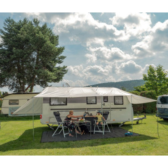 Univerzální sluneční clona REIMO TENT COMO 3, 300x240 cm, světle šedá