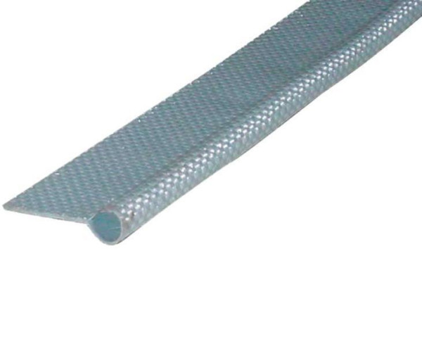 Kedrová lista  Ř7,5 mm z PVC pro předstany a sluneční střechy 5 m světle šedá