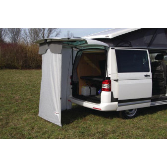 Zadní stan pro výklopné dveře VW T5 INSTANT (bez tyčí) – šedý