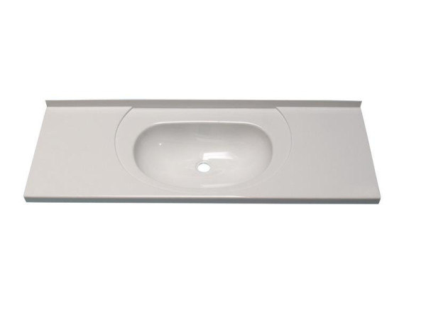 Umyvadlo plastové vestavné 895 × 315 mm, ABS bílé
