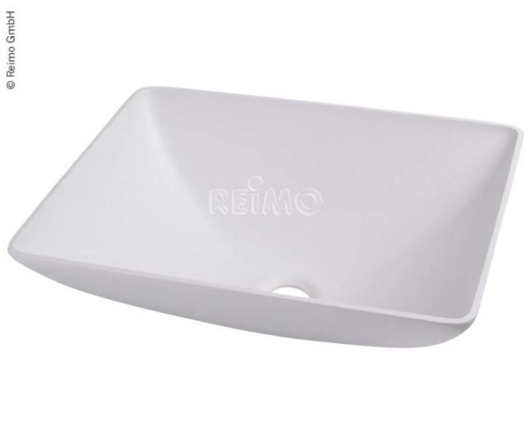 Umyvadlo plastové hranaté 350 × 260 × 135 mm, bílé