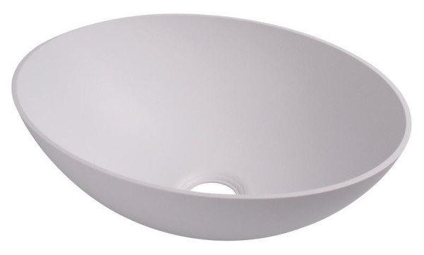 Umyvadlo plastové oválné 350 × 256 × 135 mm, bílé