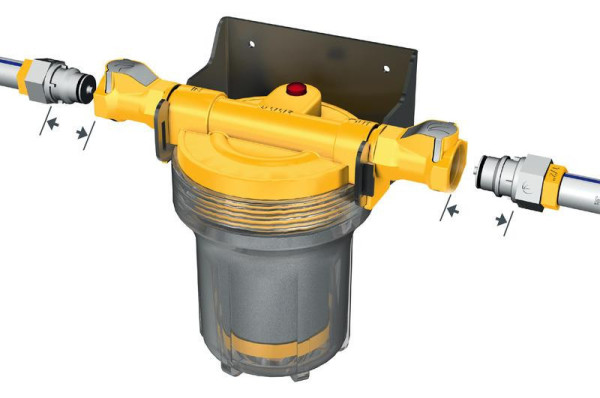 Filtrační systém průtokový Lilie Certec Inline Kompakt-Turbo (10 mm)