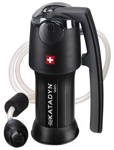 Filtr vodní přenosný Katadyn Vario (průtok až 2 l/min, třístupňová filtrace, aktivní uhlí, černý)