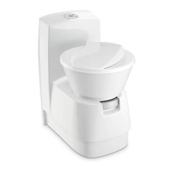 Kazetové WC s keramickou vložkou a splachovací nádrží Dometic CTW 4110 (12V, 19l kazeta, 7l nádrž na vodu)