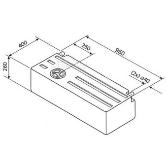 Nádrž na čistou a odpadní vodu EV 1802 (89 l, 95 cm)