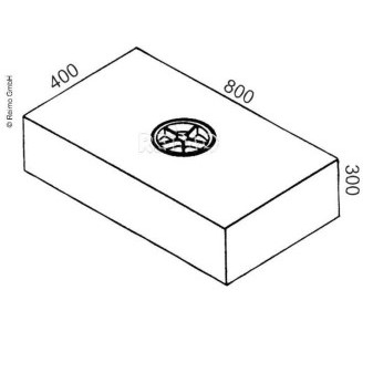 Nádrž na čistou a odpadní vodu 90 l S90 (černá, 800 × 400 × 300 mm)