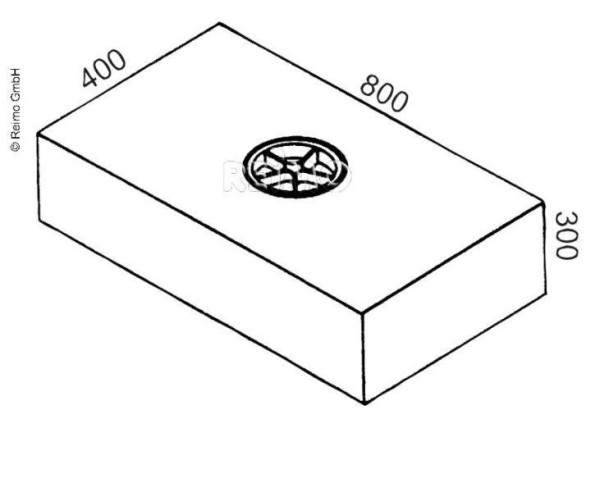 Nádrž na čistou a odpadní vodu 90 l S90 (černá, 800 × 400 × 300 mm)