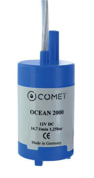 Čerpadlo ponorné Comet Ocean 2000, 12 V, 14,7 l/min, 1,25 bar, průměr 48 mm, hadičník 10 mm