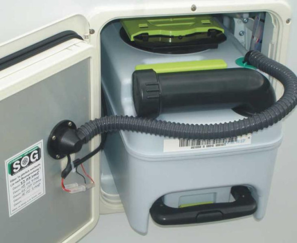 SOG odvětrávací sada Typ 3000A pro toalety Dometic CT 3000 (do dvířek, tmavě šedá)