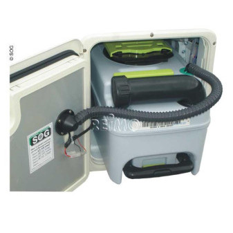 SOG odvětrávací sada Typ 3000A pro toalety Dometic CT 3000 (do dvířek, světle šedá)