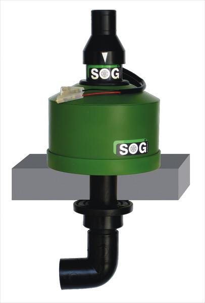 Ventilátor SOG 12 V pro servisní dvířka (originální náhradní ventilátor odvětrání kazetových toalet, černý)