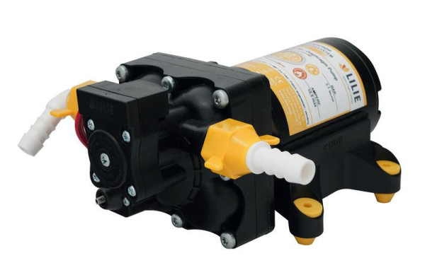 Tlakové membránové čerpadlo LILIE Soft Series White Yellow s regulací bypassu (3,1 baru, 12,2 l/min)