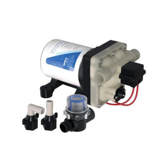 Čtyřkomorové tlakové membránové čerpadlo WM aquatec 12 V (11,6 l/min, 1,9–3,8 bar, bypass regulace)