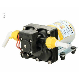Čerpadlo tlakové membránové Lilie Shurflo Soft Serie WeißGELB 12 V (průtok 7,5 l/min, vypínací tlak 1,4 bar, samonasávací do 2,5 m)