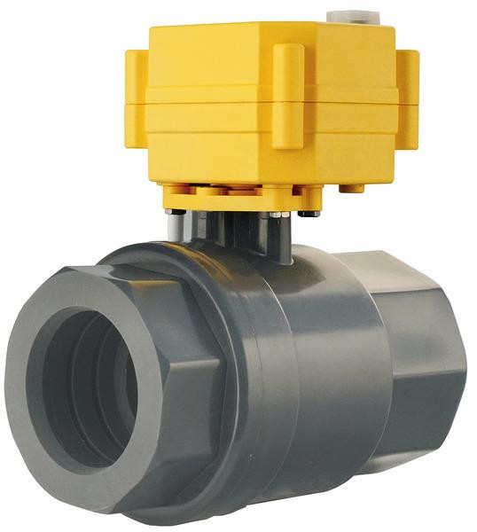 Kulový kohout elektrický 40mm XL plastový pro odpadní nádrž