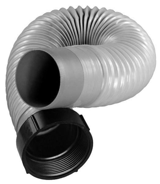 Hadice připojovací flexibilní pro odpadní systémy a toalety HTDN-75 Flex, délka 80 cm, šedá barva