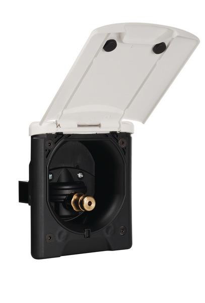 Přípojka vodní City s redukčním ventilem a magnetickým víkem (130 × 145 mm) – bílá