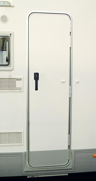 Dveře vstupní prefabrikované pro obytné vozy System 2000 (1900 × 600 mm, pravé, bílé)
