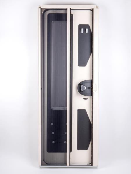 Dveře síťové plisované proti hmyzu (pro výřez 600 × 1731 mm, černé)