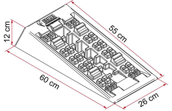Klín nájezdový Level-System Jumbo XXL 12 t, 1 pár