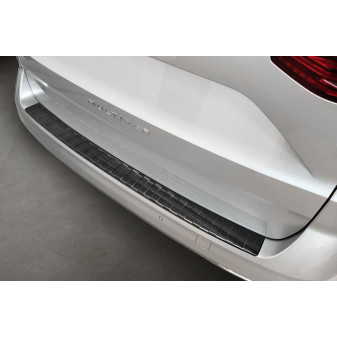 Lišta ochranná prahu zadního nárazníku pro Volkswagen Multivan (nerezová ocel, matná černá, od r.v. 06/2021)