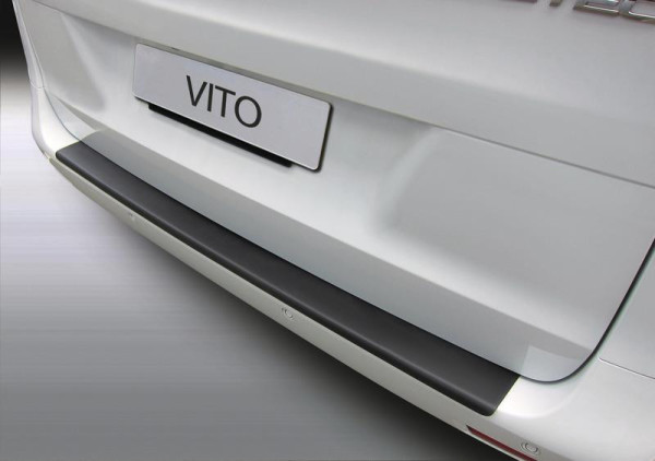 Lišta ochranná prahu zadního nárazníku pro Mercedes-Benz Viano / Vito (ABS plast, černá, od r.v. 2014)