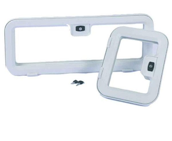 Klapka pouzdra 800x300 bílý plast