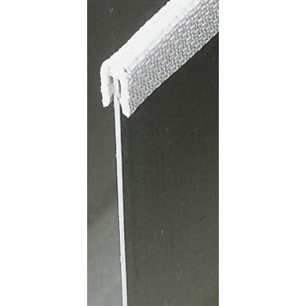 Profil lemovací ochranný na hrany plechu (klempířský profil, světle šedý, 0,5–1,5 mm, svitek 50 m)