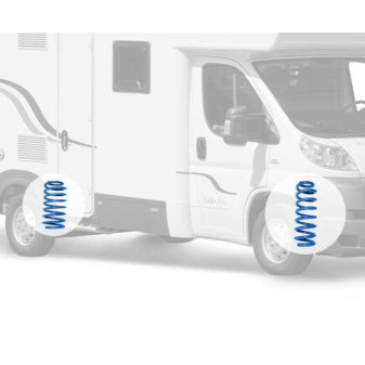 Zesílené přední vinuté pružiny VB-CoilSpring pro Fiat Ducato / Boxer / Jumper 230 (1994–2002), podvozek Light