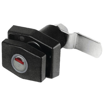 Zámek PushLock obdélník černý pro servisní klapky – 46×36×14 mm (bez klíče)