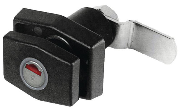 Zámek PushLock obdélník černý pro servisní klapky – 46×36×14 mm (bez klíče)