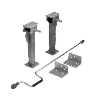 Univerzální klikové stabilizační vzpěry 290–490 mm (1 pár, nosnost 500 kg/ks, pro přední i zadní část)