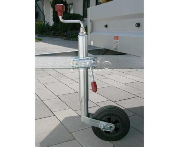 Kompletní pojezdová vzpěra O48mm, s plastovým kolečkem O200x50 mm AL-KO