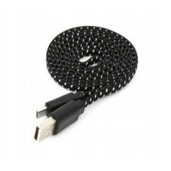 USB kabel Omega 1M USB-Micro černobílý