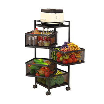 Box úložný pojízdný, 5 košů čtvercových , v91cmxh29cmxš29cm