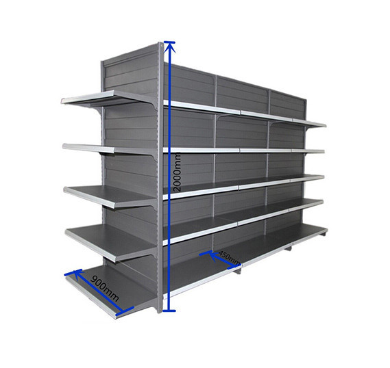 Regál jednostranný 5patrový, nosnost jedné police 80kg, š100cmxh50cmxv240cm