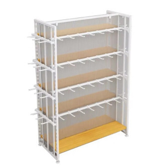 Stojan s háčky pojízdný 5patrový, š102,5cmxh66cmxv150cm