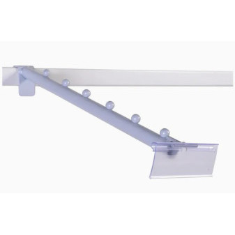 Háček jednouchý na děrované závěsné stěny, délka 20cm